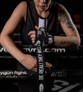 AFG Siyah Baskılı Bandaj