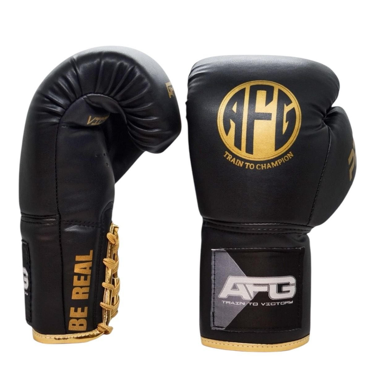 Bağcıklı Siyah Gold Series Boks Eldiveni