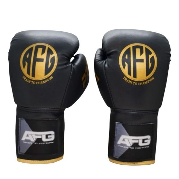 Bağcıklı Siyah Gold Series Boks Eldiveni