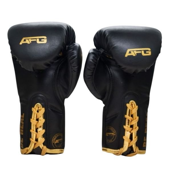 Bağcıklı Siyah Gold Series Boks Eldiveni