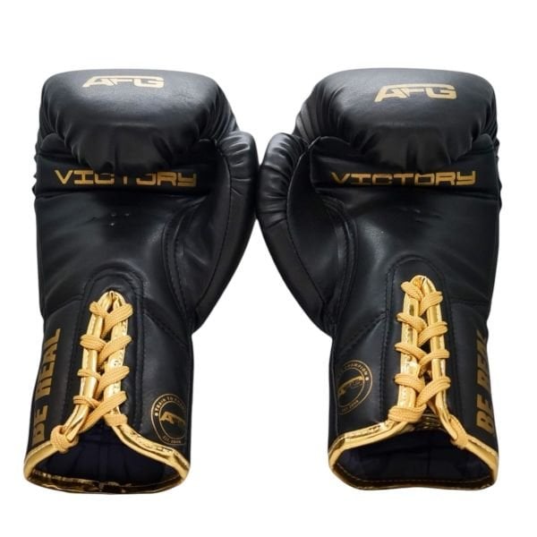 Bağcıklı Siyah Gold Series Boks Eldiveni