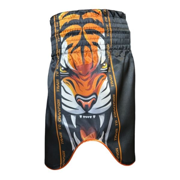 Tiger Series Antrasit Muaythai Kickboks Şortu