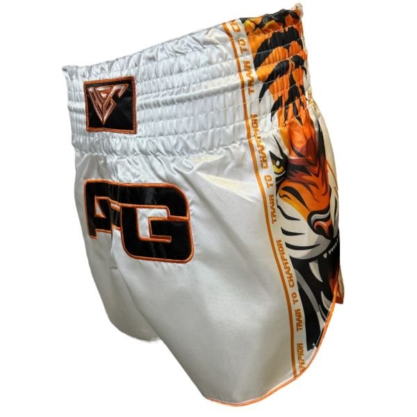 Tiger Series Beyaz Muaythai Kickboks Şortu